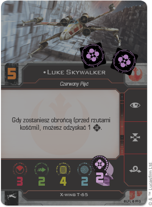 Karta pilota - władającego Mocą Luka Skywalkera