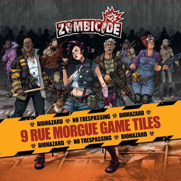 Zombicide: 9 Rue Morgue Game Tiles